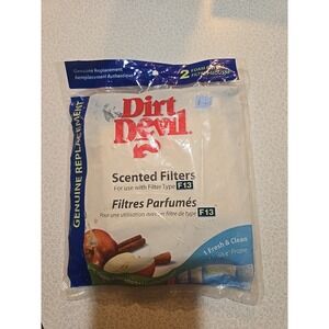 NEW Sealed Dirt Devil 2 Scented Foam Filters Type F13 Apple Cinnamon Fresh Clean